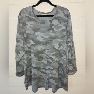 Blue and Gray Camouflage Tunic